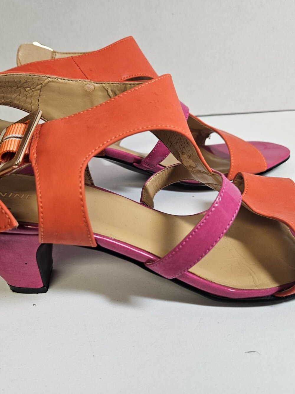 Nine West Patent Leather Sandal Heel - Picture 6 of 16